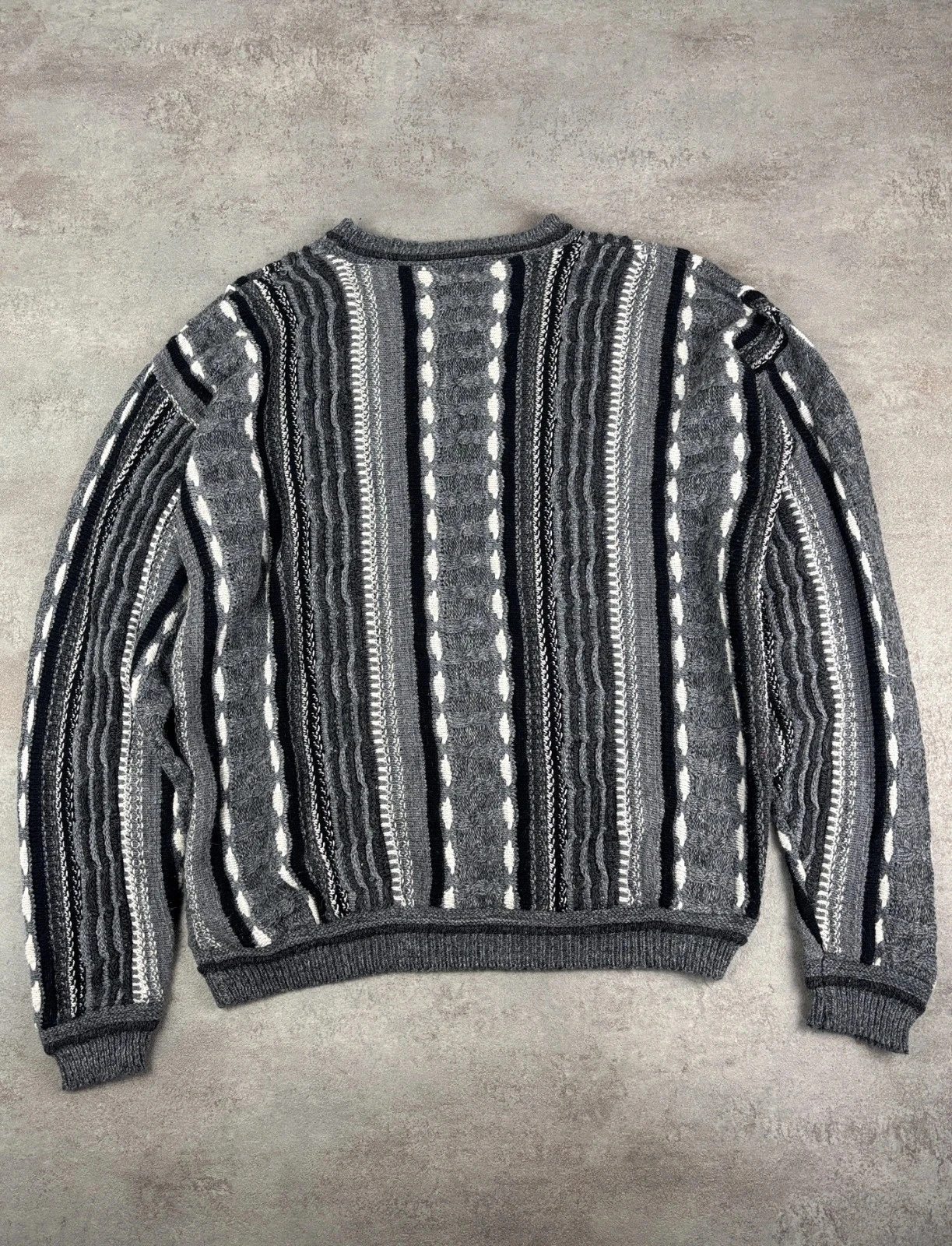 Coogi style sweater | Black Gray White | Size XL - Very good condition – photo 5